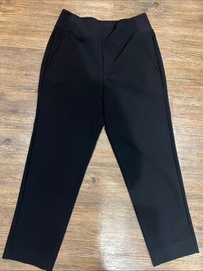 Athleta Women’s Black Stretch Tapered athleisure Dress Pants